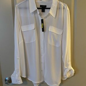NWT white blouse size 2x
